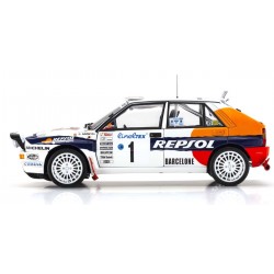 Kyosho 1/18 Lancia Delta HF Integrale 1993 Monte Carlo No.1 Night Version Totip/Repsol C.Sainz / L.Moya