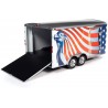 Autoworld 1/18 Closed trailer Star Spangled Banner USA Flag