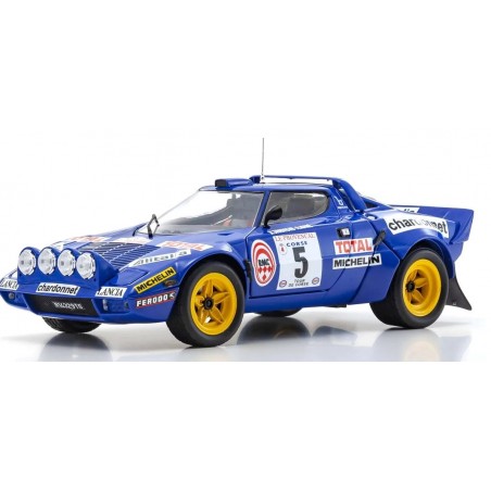 Kyosho 1/18 Lancia Stratos HF No.5 Alitalia 2nd Rallye Tour de Corse 1976 Night Version Bernard Darniche/Alain Mahé