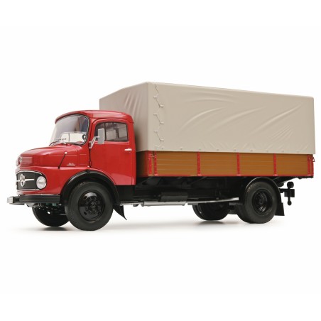 Shuco 1/18 Mercedes-Benz L911 Flatbed Truck with Cover 1996