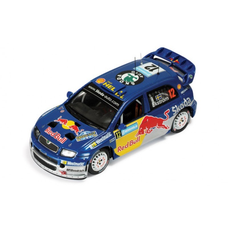 IXO 1/43 Skoda Fabia WRC No.12 Rally Schweden 2006 M.Ekström/S.Bergman