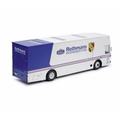 Schuco 1/18 Mercedes Benz  O317 Truck Car Transporter Porsche Rothmans Racing Team 1984