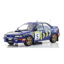 Kyosho 1/18 Subaru Impreza 555, Rallye Monte Carlo, No.5, 1995, Carlos Sainz/Luis Moya