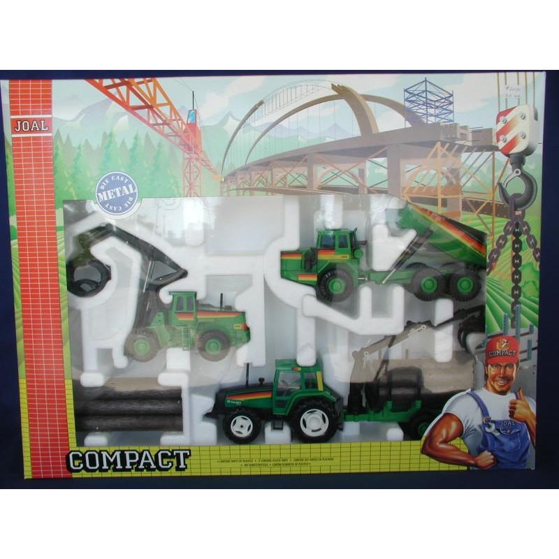 Joal 1/50 Forest set (tractor- trailer- excavator)