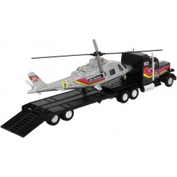 Joal 1/50 Heavy Duty Transporter Lowboy with Helicopter