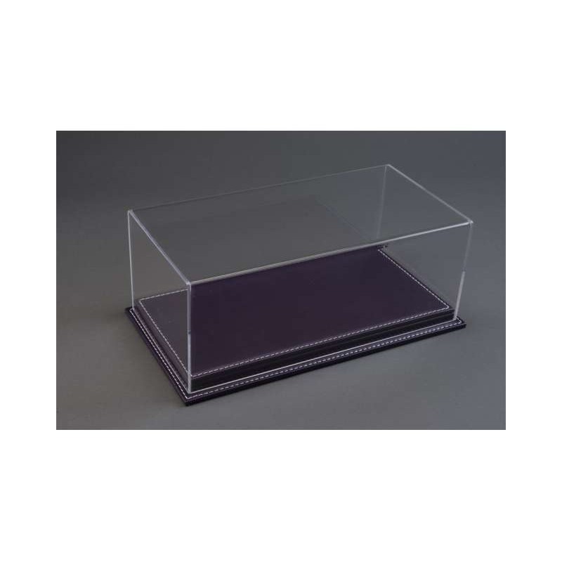 Atlantic Case 1/18 Mulhouse Premium Deluxe Acrylic Display Case with Purple Leather Base