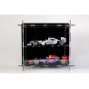 Atlantic Case 1/18 Premium Deluxe Acrylic Display Case Multicase 2x1 for Wall mount or Desk-top stand