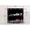 Atlantic Case 1/18 Premium Deluxe Acrylic Display Case Multicase 2x1 for Wall mount or Desk-top stand