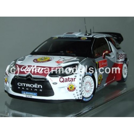 1:18 Citroen DS3 WRC- Rally du Portugal 2012- No7- Drivers: N.Al-Attiyah / G. Bernacchini (Norev)