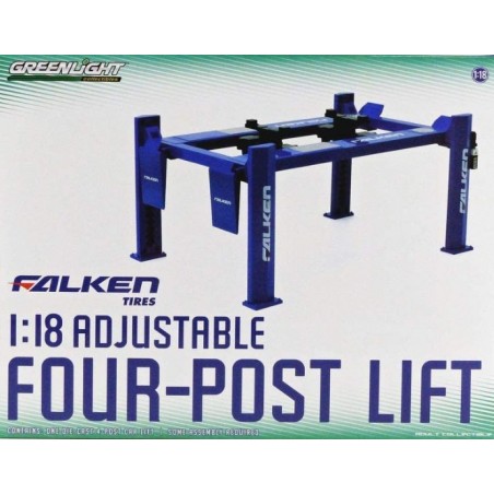 1:18 Adjustable Four Post Lift Falken Tires Logo
