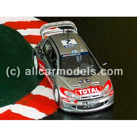 1:43 Peugeot 206 WRC No.2 Gronholm / Raut. winner Finland Rally (IXO)