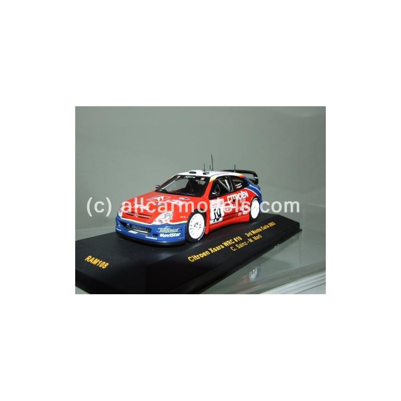 1:43 Citroen Xsara WRC No.19- 3rd Monte Carlo 2003- Drivers: C.Sainz/M.Marti (IXO)