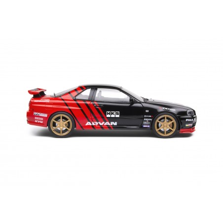 1:18 Nissan Skyline GT-R (R34) Advan Drift Livery 1999