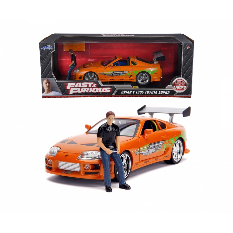 1/18 Brian's 1995 Toyota Supra with lights and Brian's Figurine