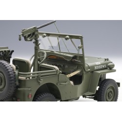 1/18 Jeep Willys, 1943 U.S. Army with Trailer and Accessories